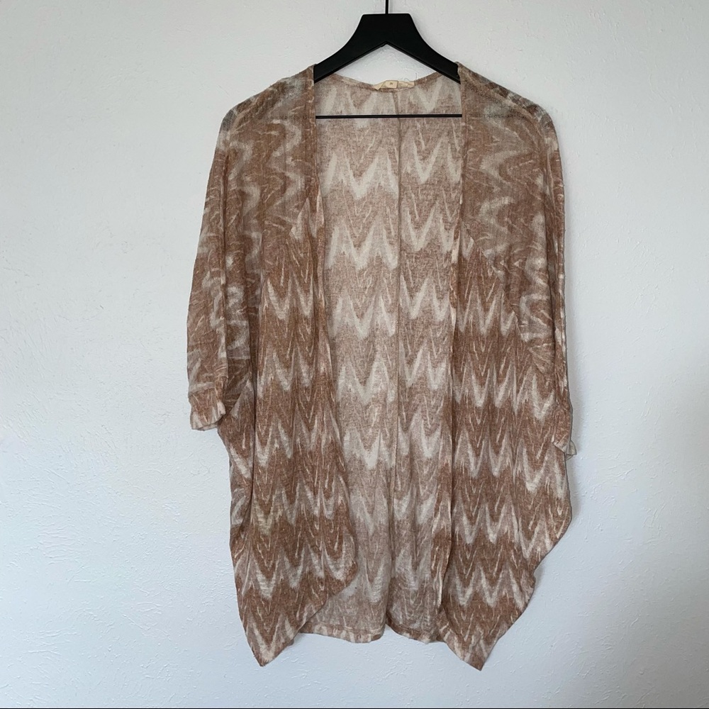 Nordstrom Painted Threads Brown Kimono